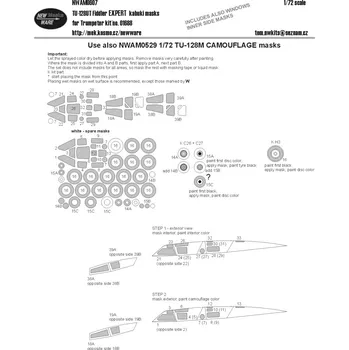 Plastikový model 1/72 Mask Tu-128UT Fiddler EXPERT (TRUMP 01688)