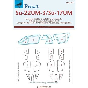 Plastikový model 1/72 Canopy mask Su-22UM-3/Su-17UM (BILEK/KP)