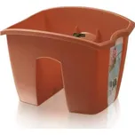 Prosperplast Květináč na balkónové zábradlí Crown 240 - barva terakota