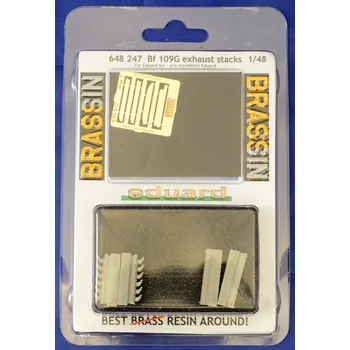 Plastikový model BRASSIN 1/48 Bf 109G exhaust stacks (EDU)