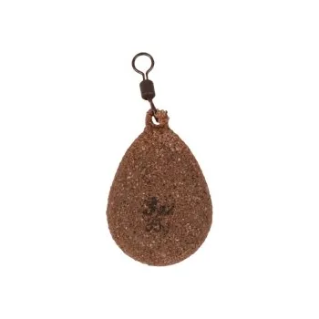 KORDA - Olověná zátěž textured flat pear swivel 2,5 oz 70 g