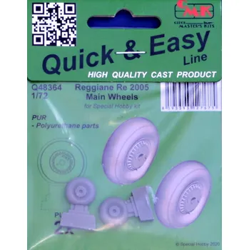 Plastikový model 1/48 Reggiane Re 2005 Main wheels (SP.HOB.)