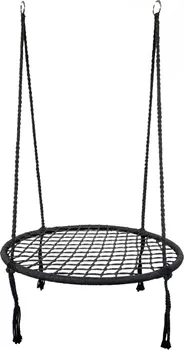 Dětská houpačka Modern Home Závěsný houpací kruh 80 cm černý