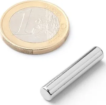 Dekorativní magnet Neodymový tyčový magnet Ø&nbsp;5&nbsp;mm, v.&nbsp;25&nbsp;mm, síla 1,1&nbsp;kg