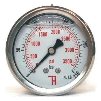 Barometr Manometr 0-60 bar G1/4. DN63 ZV GLY THERMIS manometr otřesuvzdorný, průměr 63mm, s glycerinem, zadní přípoj