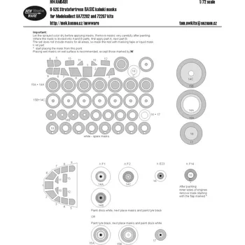 Plastikový model 1/72 Mask B-52G Stratofortress BASIC (MODELC.)