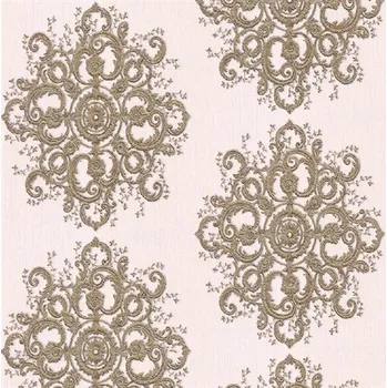 Tapeta Vliesové tapety zámecký vzor zlatý na krémovém podkladu