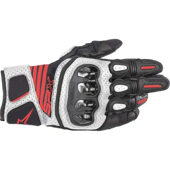 Moto rukavice ALPINESTARS rukavice SP X AIR CARBON V2 black/white/fluo red - 3XL