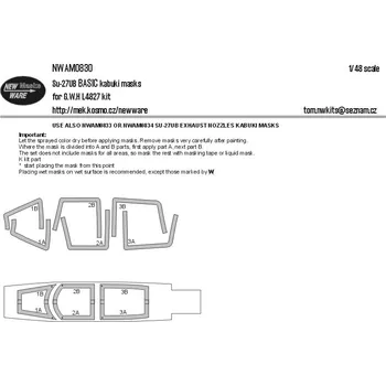 Plastikový model 1/48 Mask Su-27UB BASIC (GWH L4827)