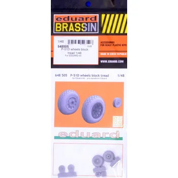 Plastikový model BRASSIN 1/48 P-51D wheels block tread (EDU)