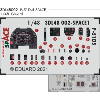 Plastikový model 1/48 P-51D-5 SPACE 3D (ZVE)