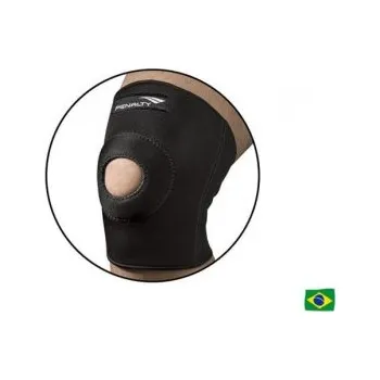 Neoprenová bandáž na koleno s podporou čéšky Penalty Barva: Černá, Velikost: M