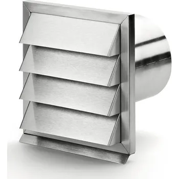 Větrací mřížka Naber E-Jal 180 venkovní mřížka nerez se zpětnou klapkou
