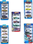 HOT WHEELS Auto kovová 7-9cm sada 5ks HW