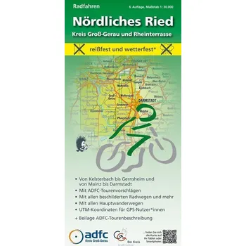 Radfahren - Nördliches Ried / Kreis Groß-Gerau und Rheinterrasse 1:30.000 - Messer, Michael