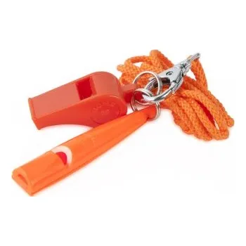 Výcviková píšťalka Acme Whistles ACME Set jednotónová píšťalka 210 1/2 + 660 oranžový s řemínkem