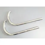 Kolena výfuku - sada 2ks (ČZ 125 B,T), chrom / kvalita B