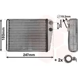 Výměník tepla, vnitřní vytápění VAN WEZEL 30006673