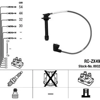 Zapalovací kabel Sada kabelů pro zapalování NGK 8932