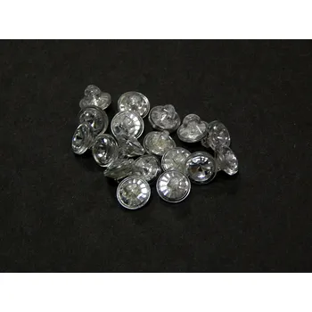 Knoflík GU237, Plastový knoflík, průhledný, 8 mm / 1 kus