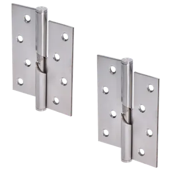 pant KOVIAN, s.r.o. nerezové pánty pridvihovacie 2ks (pravé), 100x75x2.5mm, max. nosnosť: 80 kg (2 pánty), brúsená nerez K320 /AISI304