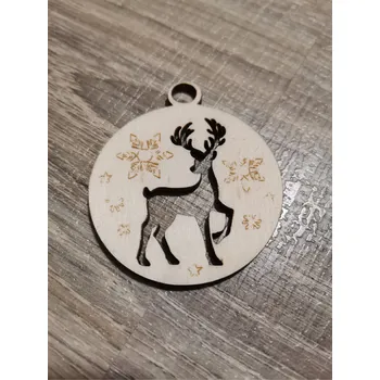 Vánoční ozdoba Dřevěná vánoční ozdoba č.08 - Jelen Velikost: 70
