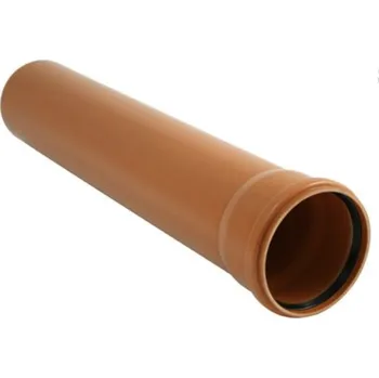 Kanalizační potrubí OSMA KGEM odpadní vysokozátěžová trubka s hrdlem SN 8 DN 125 1000 mm