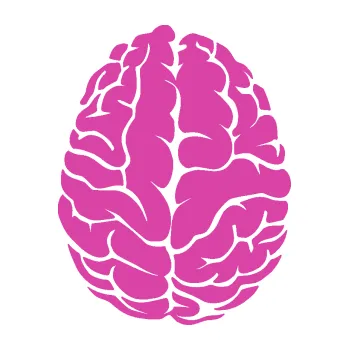 Samolepící dekorace Mozek 001 pravá (16 - růžová) SAMOLEPKA NA AUTO, NÁLEPKA, FÓLIE, POLEP, TUNING, VLASTNÍ TEXT, TISK, AUTOSAMOLEPKY.cz, POLEPY, OBRÁZEK, LOGO, 3D STICKERS