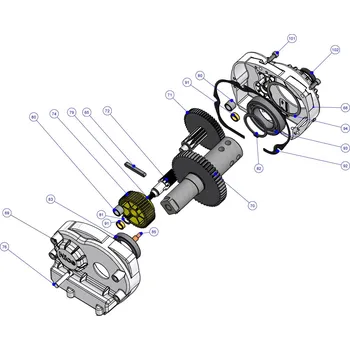 Pohon brány NICE Převodovka bez motoru pro závoru SBAR/ XBAR, dodavatelský kód PRXB02