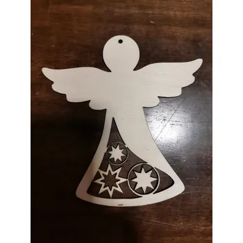 Vánoční dekorace Dřevěný vánoční andělíček Velikost: 100