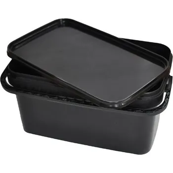 kbelík CARPCENTRUM Kbelík hranatý PP černý s víkem Varianta:: 10 Litrů