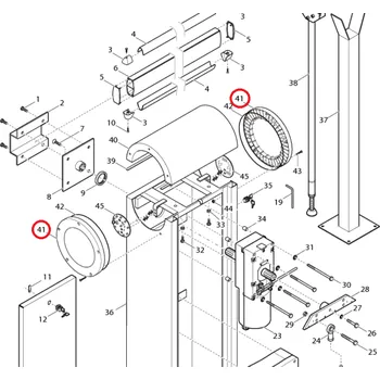Maják Key Automation S.r.l. 570COPE019A00 nahradný kryt majáku pre závoru ALT424 1ks v balení