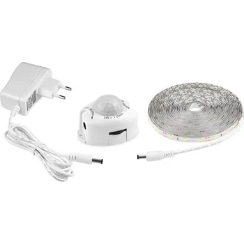 LED osvětlení Lighting LED pásek 2 metry/120diod IP65 pohybový senzor teplá bílá (LED pásek s PIR čidlem)