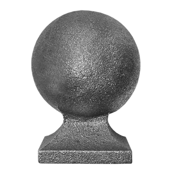 Příslušenství pro plot KOVIAN, s.r.o. Koule ozdobná, L-90mm, podstavec 58x58mm, dutá