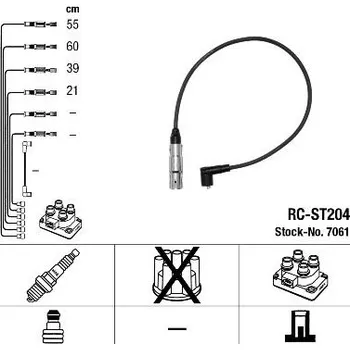 Zapalovací kabel Sada kabelů pro zapalování NGK 7061