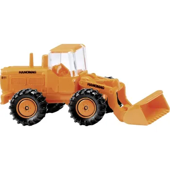 Modelová železnice Wiking 0974 03 N model stavebního vozidla Hanomag Kolový nakladač oranžový