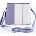 Tříoddílová fialová (lila) crossbody kabelka David Jones 6939-1