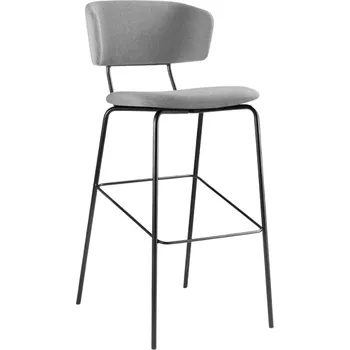 Barová židle LD Seating ® Šedá látková barová židle FLEXI CHAIR 122, 74 cm