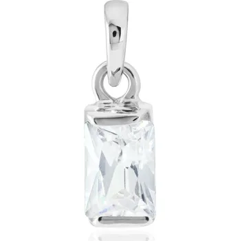 Přívěsek GEMMAX Minimalistický přívěsek z bílého zlata – zlatý šperk ryzosti 585/1000 v Dárkovém balení s Certifikátem GLPWB-00501