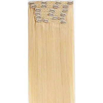 CLIP IN LUXURY ROYAL SVĚTLÁ BLOND #60, 130g, 60cm, 7pásů, 100% lidské vlasy