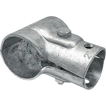 Stájová trubková T spona dvojdílná s 1 šroubem průměr A 42 mm B 34 mm