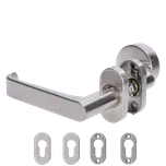 KOVIAN, s.r.o. Klika (L) + koule oválná (pevná), vyhnutá, broušená AISI304