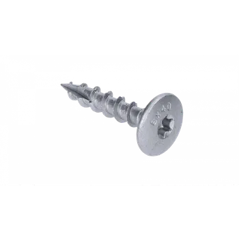 Stavební materiál domax Záhradná skrutka 8x40, doštičkové pozinkovanie, TX40 -skrutka pre tesárske kovanie