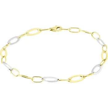 Náramek GEMMAX Zlatý článkový náramek délka 18 cm – zlatý šperk ryzosti 585/1000 v Dárkovém balení s Certifikátem GLBCN-18-20951