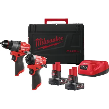 Sada nářadí MILWAUKEE Aku sada nářadí M12 FPP2A2-602X, 2x6.0Ah