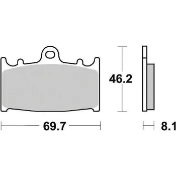 Brzda pro motocykl Ferodo Brzdové destičky Ferodo FDB574EF