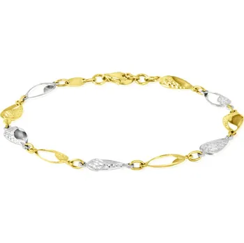 Náramek GEMMAX Elegantní zlatý dámský prořezávaný náramek délka&nbsp;20&nbsp;cm – zlatý šperk ryzosti 585/1000 v Dárkovém balení s Certifikátem GLBCN-20-34741