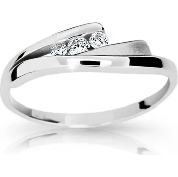 Prsten Cutie Jewellery dlr175010xp2 Prsten z bílého zlata se zirkony model 1750 vel. 53 – zlatý šperk ryzosti 585/1000 v Dárkovém balení s Certifikátem GLRWB-53-23761