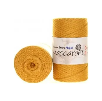 Příze Maccaroni Šňůry Abigail 5mm - 408 hořčicová