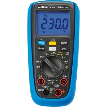 Multimetr Metrix MTX 204 multimetr, grafický displej, CAT III 600 V, displej (counts) 6000, MTX204-Z